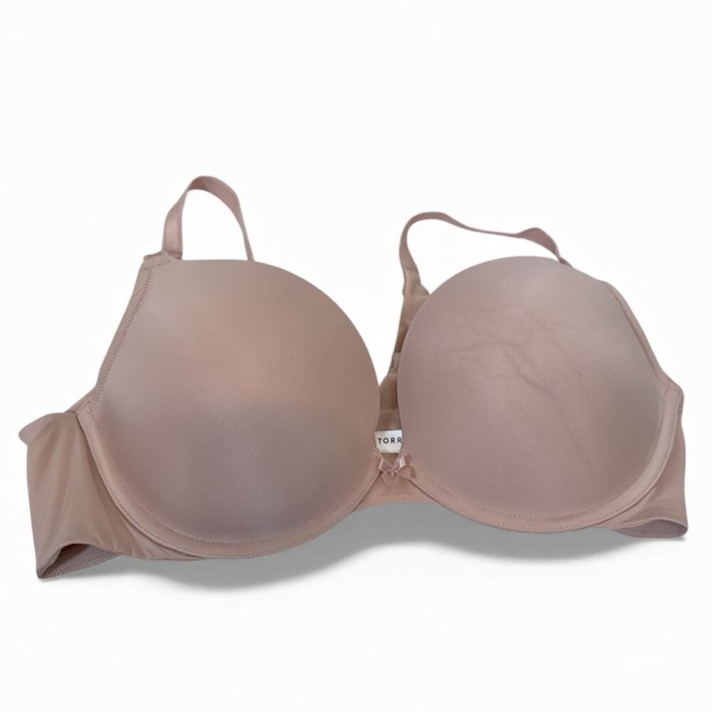Torrid Curve Nude Push Up Padded Underwire Bra Womens 40D Full Coverage